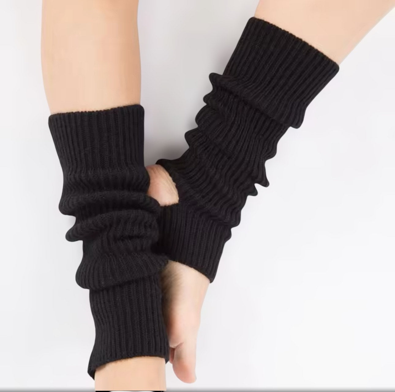 Woman latin  leg warmers