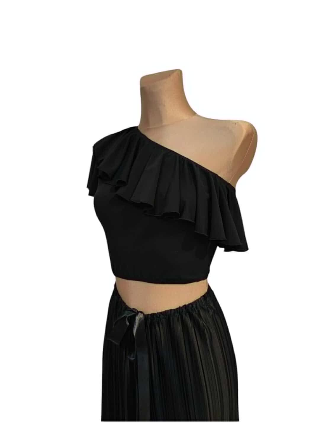 Top with ruffles